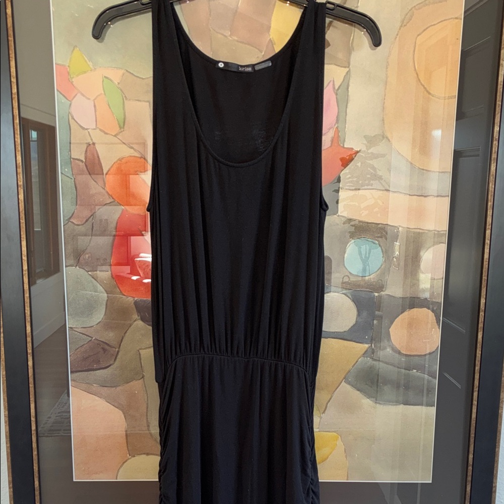 Krisa black jersey maxi dress Size S